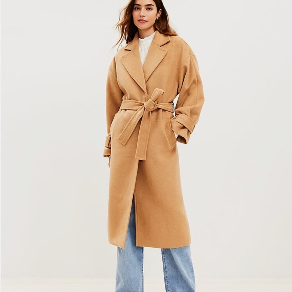 Modern Belted Tie Waist Trench Coat